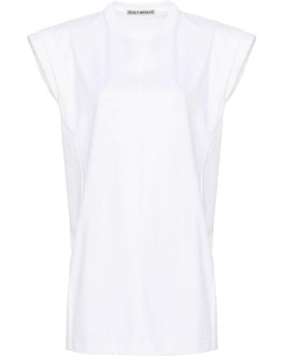 Issey Miyake T-Shirt mit Pinselstrich-Print - Weiß