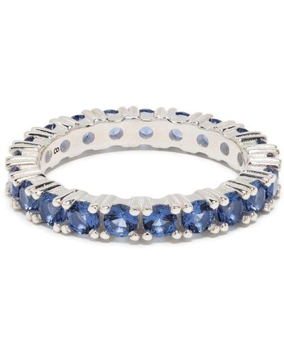 Hatton Labs Crystal-embellished Eternity Ring - White