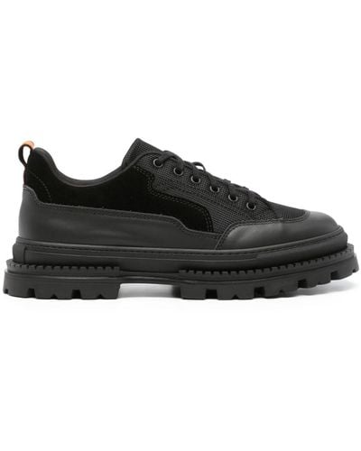 Henderson Panelled Lace-up Trainers - Black