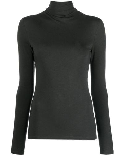 Lemaire High-neck Fine-knit Sweater - Black