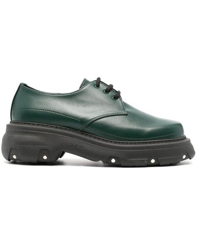 Phileo Zapatos derby AppleSkinTM con plataforma de 60 mm - Verde