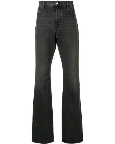 Balenciaga Bootcut Loose Fit Jeans - Black