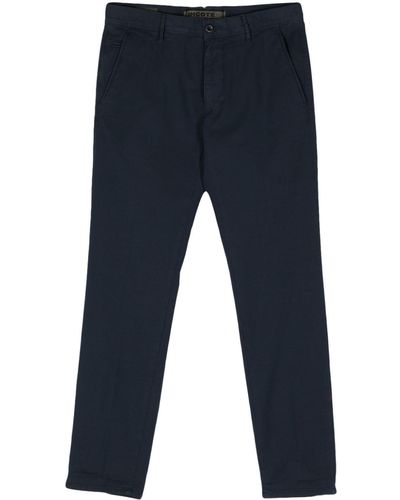 Incotex Cropped Chino Trousers - Blue