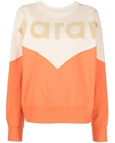 Isabel Marant バイカラー スウェットシャツ - オレンジ