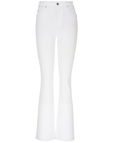 AG Jeans Farrah High-rise Bootcut Jeans - White
