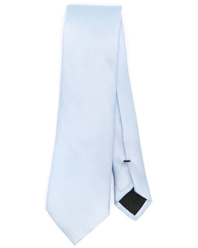 BOSS Satin-finish Tie - White