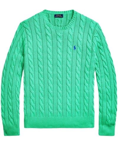 Polo Ralph Lauren Polo Pony Cable-knit Jumper - Green