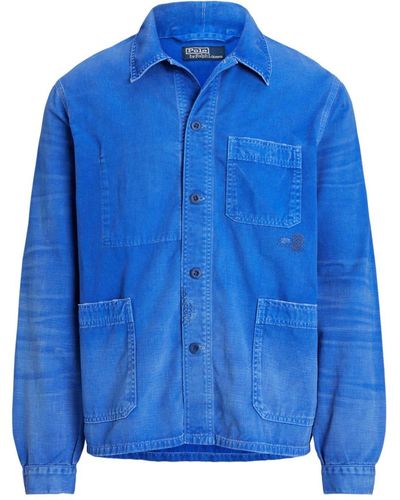 Polo Ralph Lauren マルチポケット シャツジャケット - ブルー