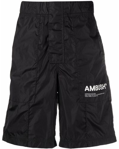 Ambush Logo-print Shorts - Black