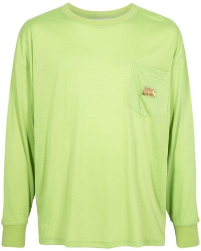 Advisory Board Crystals Leichtes T-Shirt mit Brusttasche - Grün