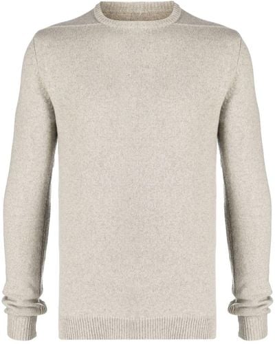Rick Owens Biker Cashmere-blend Sweater - Natural