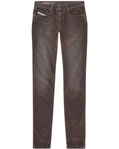 DIESEL D-Strukt Jeans mit Stone-Wash-Optik - Grau