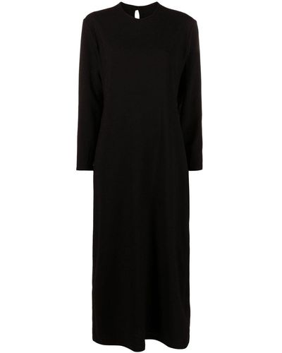 Giuliva Heritage Round-neck Maxi Dress - Black