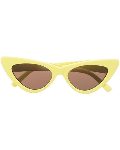 Linda Farrow Gafas de sol Dora con montura cat eye - Amarillo