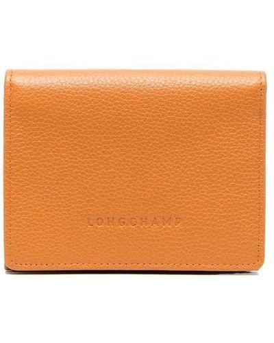Longchamp Portafoglio Le Foulonné compatto - Arancione