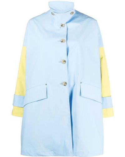 Mackintosh Humbie A-line Coat - Blue