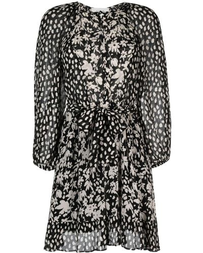 Ba&sh Fiona Floral-print Dress - Black