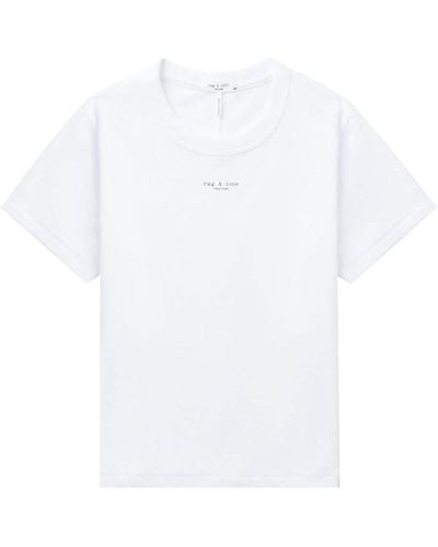Rag & Bone T-Shirt mit Logo-Print - Weiß