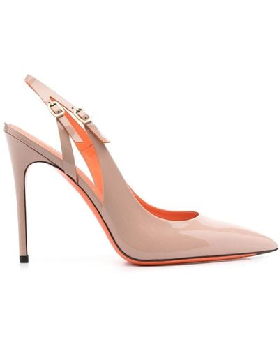 Santoni Audrey 120mm Patent Court Shoes - Pink
