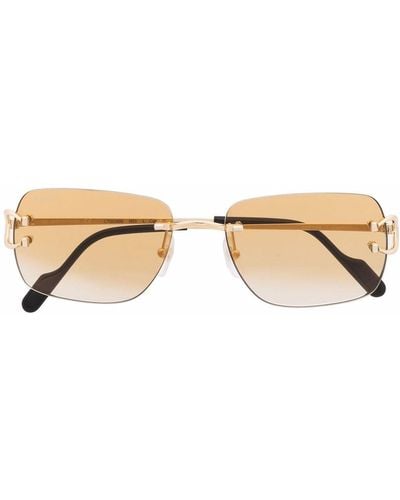 Cartier Square-frame Sunglasses - Metallic