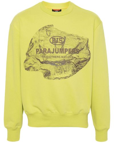 Parajumpers Sweater Met Logoprint - Geel