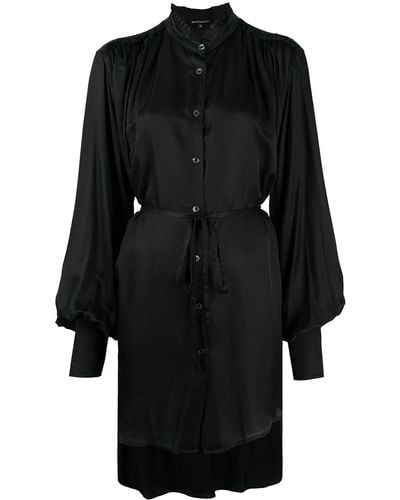 Ann Demeulemeester Tie-fastening Long-sleeve Shirt - Black