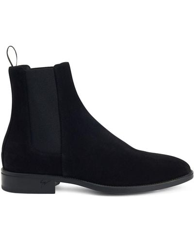 Giuseppe Zanotti Bottines Ryim à empiècements élastiqués - Noir