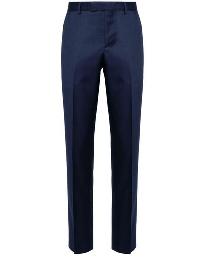 Paul Smith Pinstriped Tailored Trousers - Blue