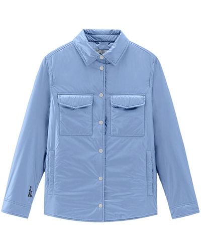 Woolrich Gefütterte Hemdjacke - Blau