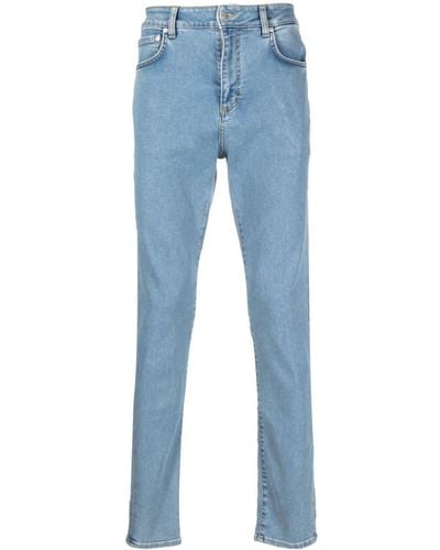 Represent Ausgeblichene Straight-Leg-Jeans - Blau