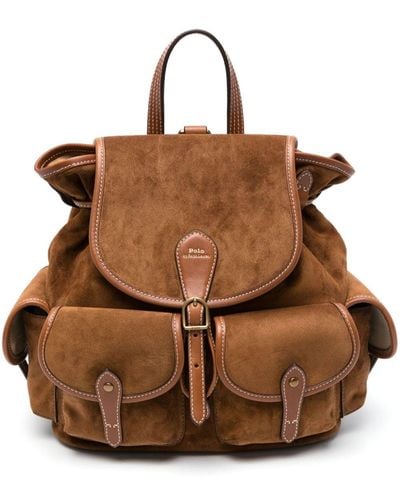 Polo Ralph Lauren Bellport Suede Backpack - Brown