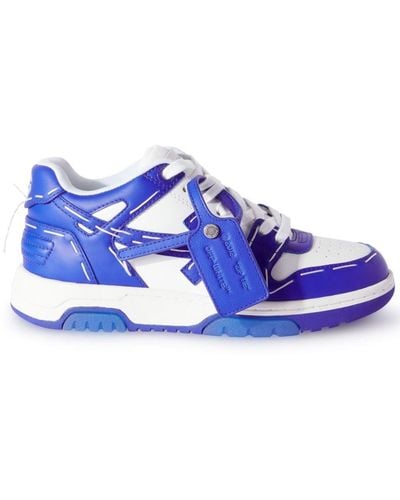 Off-White c/o Virgil Abloh Off White Tm Out Out Off Office White/blue Low Trainer - Blauw