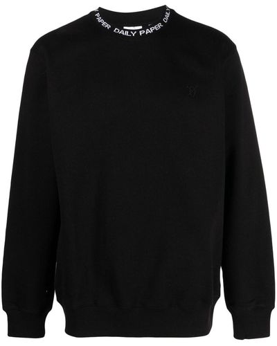 Daily Paper Sweater Met Logoprint - Zwart