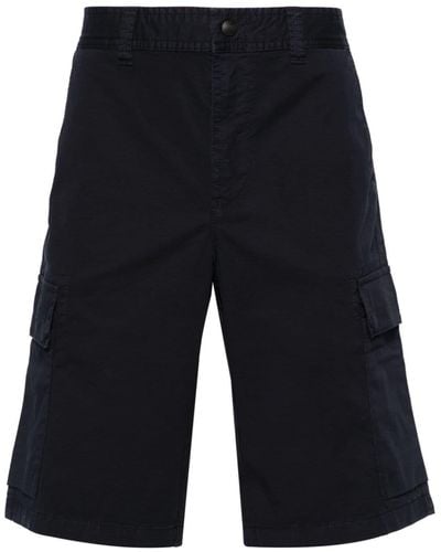 BOSS Cotton-blend Cargo Shorts - Blue