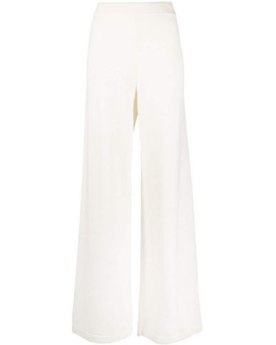 Fabiana Filippi Wide-leg Cashmere Trousers - White