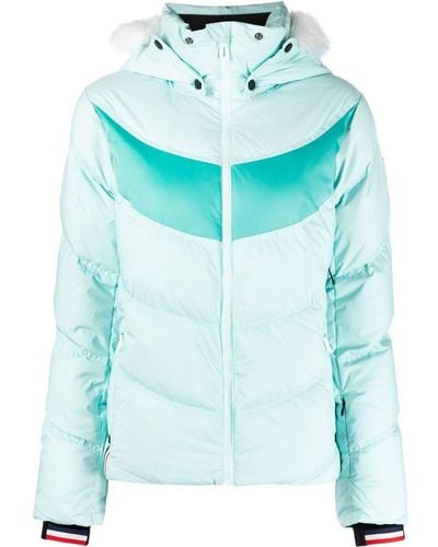 Rossignol Daunen-Skijacke mit Signaturen - Blau