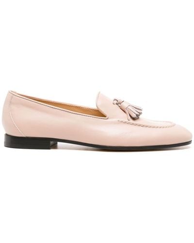 Doucal's Tassel-detail Leather Loafers - Pink