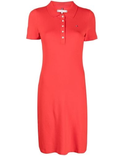 Tommy Hilfiger 1985 Collection Stretch-cotton Polo Dress - Red