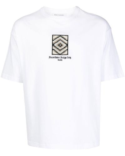 Children of the discordance T-shirt à logo imprimé - Blanc