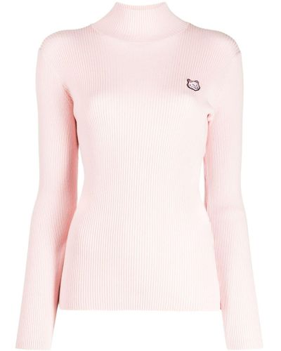 Maison Kitsuné フォックスパッチ セーター - ピンク