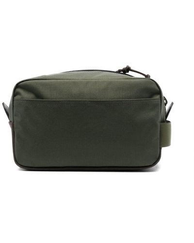 Filson Logo-patch Cotton Wash Bag - Green