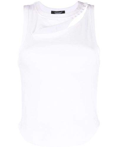 Undercover Cut-out Detail Top - White