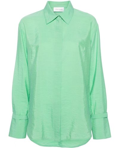 Christian Wijnants Tangio Crinkled-effect Shirt - Green