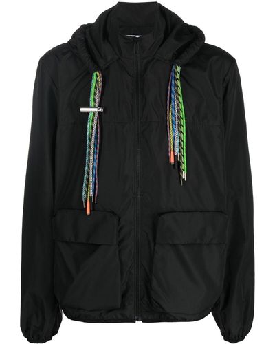 Ambush Drawstring Hooded Jacket - Black