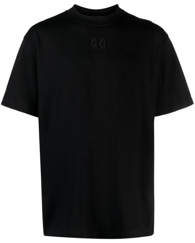 44 Label Group T-shirt en coton à logo imprimé - Noir