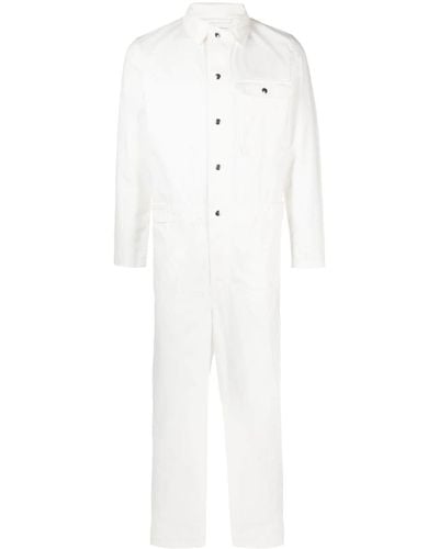 Henrik Vibskov Long-sleeve Cotton Jumpsuit - White