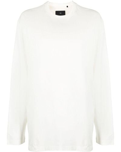 Y-3 Logo-patch Cotton T-shirt - White