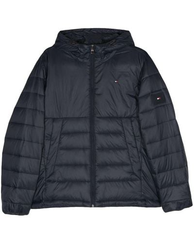 Tommy Hilfiger Hooded Quilted Jacket - Blue