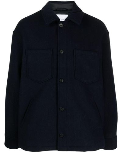 Samsøe & Samsøe Pally Long-sleeved Shirt Jacket - Blue