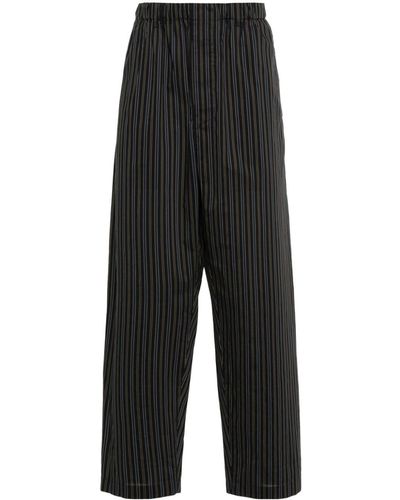 Lemaire Drawstring-fastening Trousers - Black